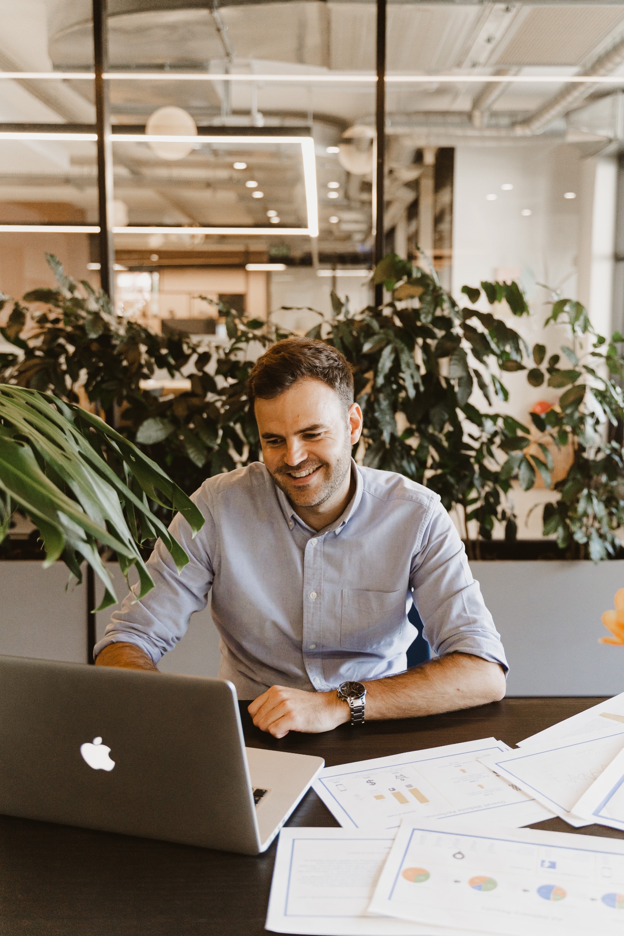 SEO strategist reviewing website performance